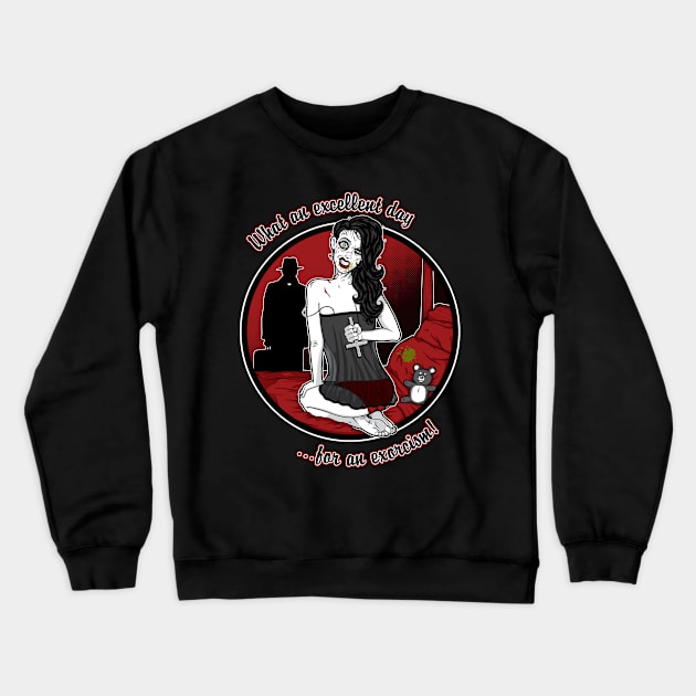 Hell's Belle Crewneck Sweatshirt by mikehandyart